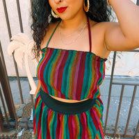 Dulce Stripe Zarape Full Skirt