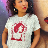 Unisex Reina Anything Leopard Tee