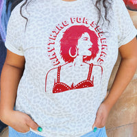 Unisex Reina Anything Leopard Tee