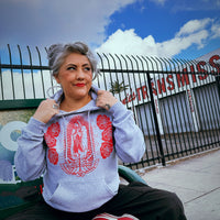 Unisex Gray Guadalupana Hoodie