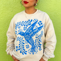 Unisex Crema Colibri Sweatshirt