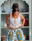 Womens Virgencita Ruffle Shorts