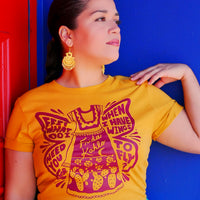 Unisex Mustard Monarca Tee