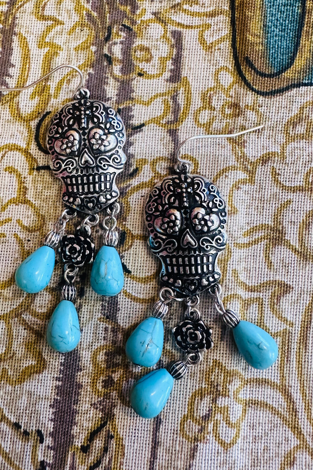 Folky Calaca Dangle Earrings