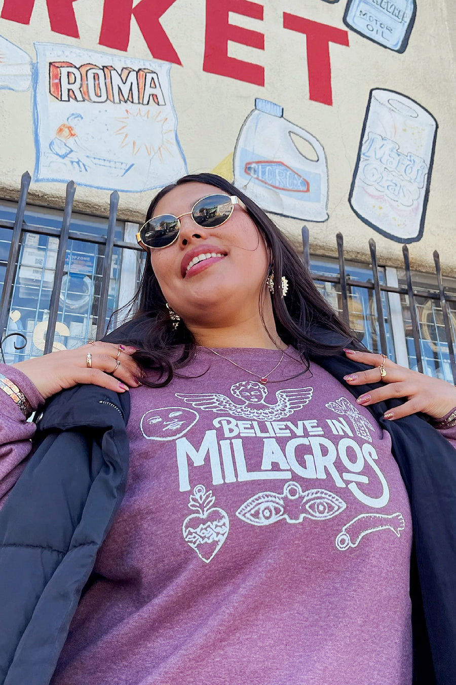Unisex Sangria Milagros Sweatshirt
