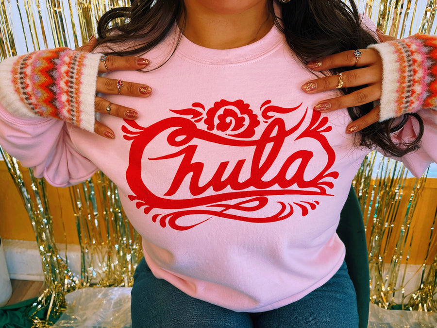 Unisex Pink Chula Sweatshirt