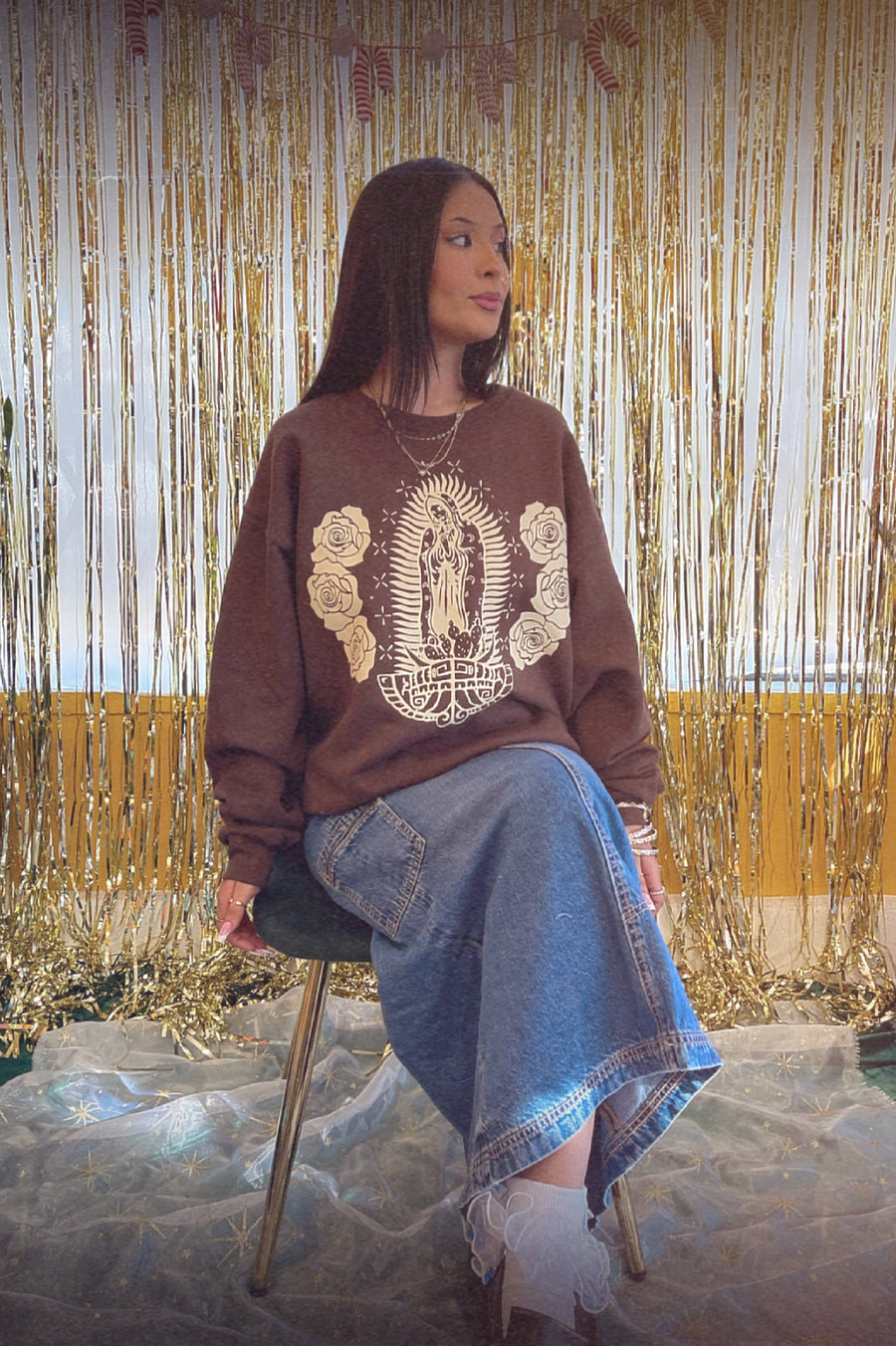 Unisex Chocolate Lupita Sweatshirt
