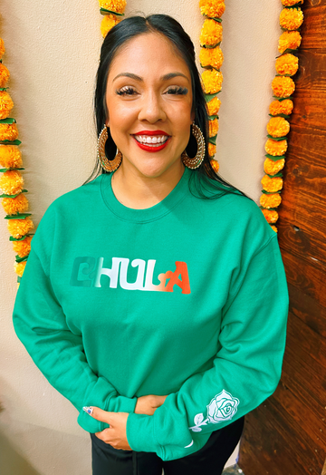 Unisex Green Mexi Chula  Sweatshirt