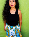 Womens Virgencita Ruffle Shorts