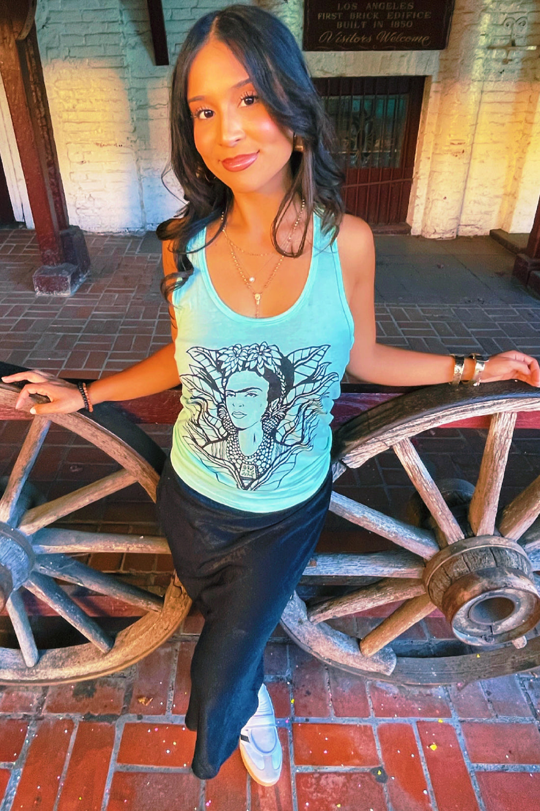 Naturaleza Mint Racerback Tank