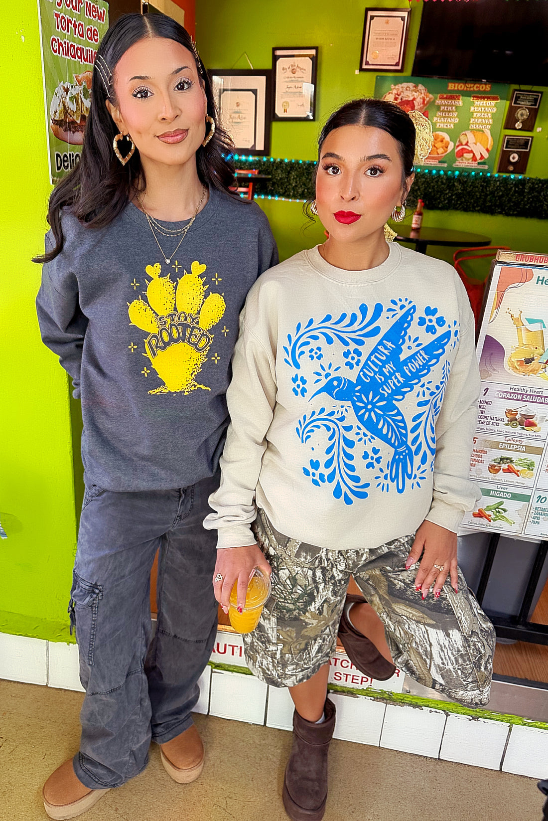 Unisex Crema Colibri Sweatshirt