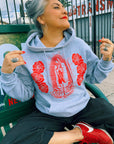 Unisex Gray Guadalupana Hoodie