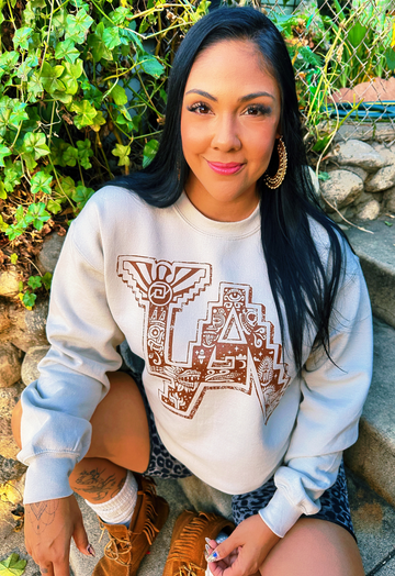 Unisex Sand Aztlan Sweatshirt