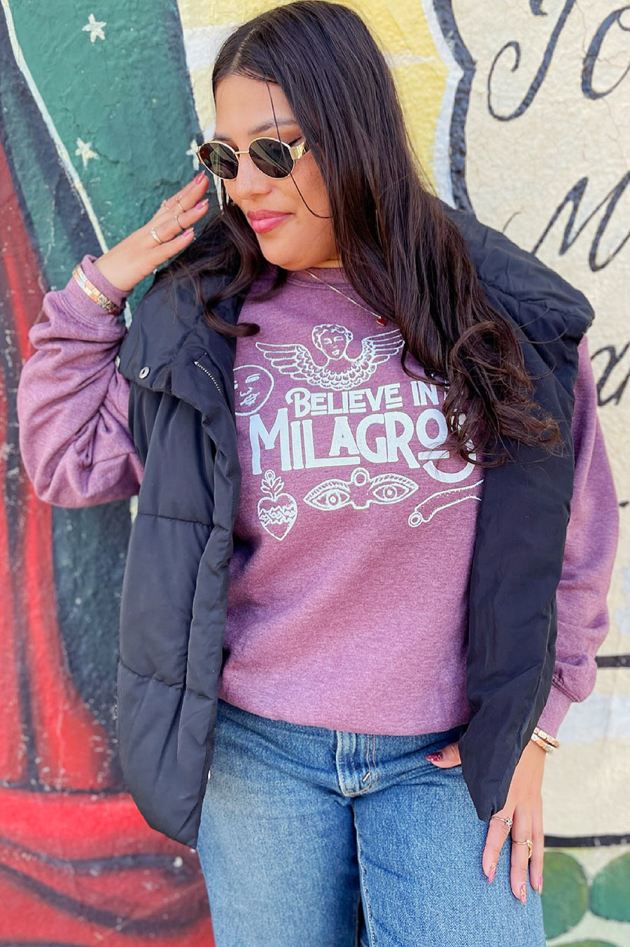 Unisex Sangria Milagros Sweatshirt