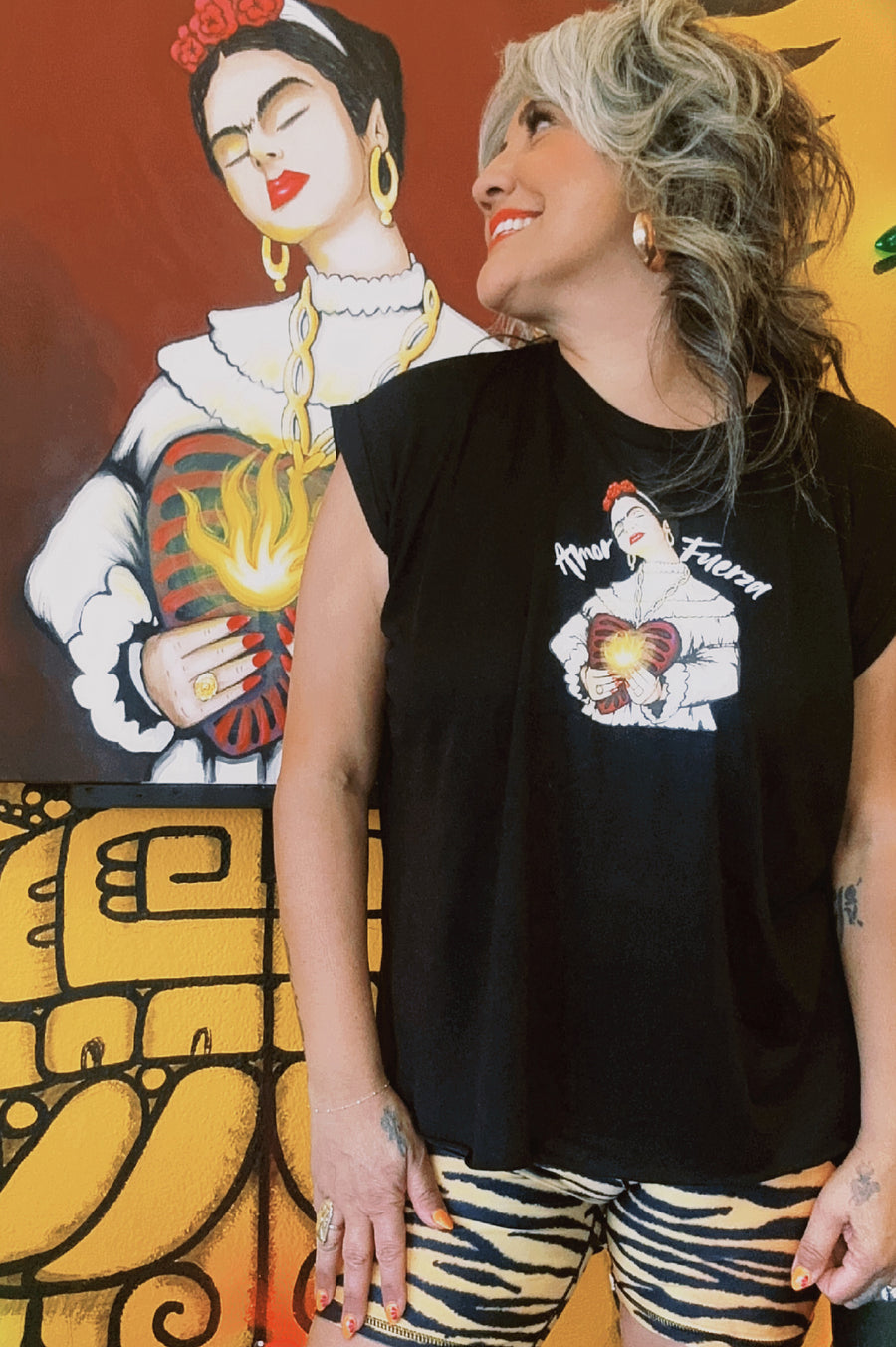 Amor Y Fuerza Flowy Muscle Tank