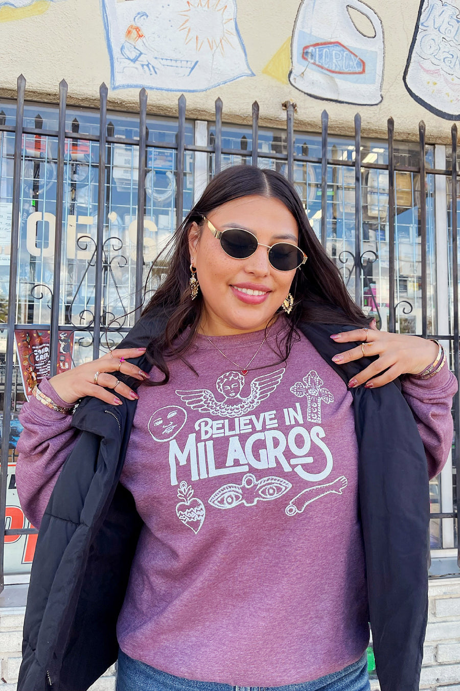Unisex Sangria Milagros Sweatshirt