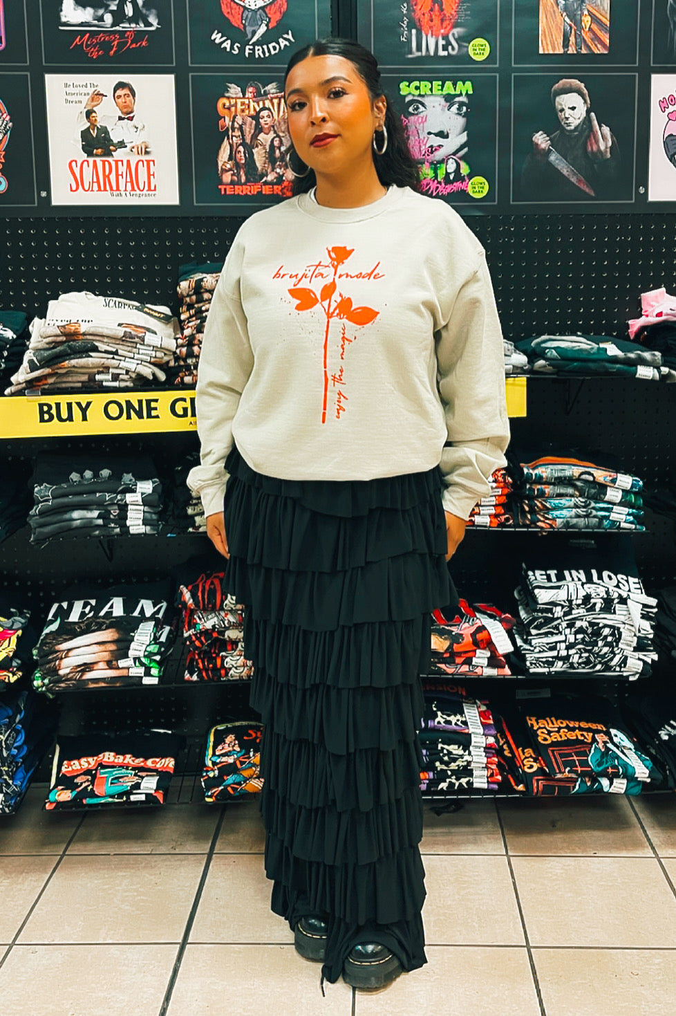 Unisex Sand Brujita Mode Sweatshirt