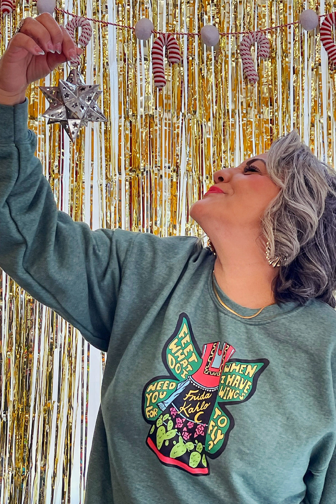 Unisex Hazy Verde Wings Sweatshirt