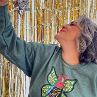 Unisex Hazy Verde Wings Sweatshirt