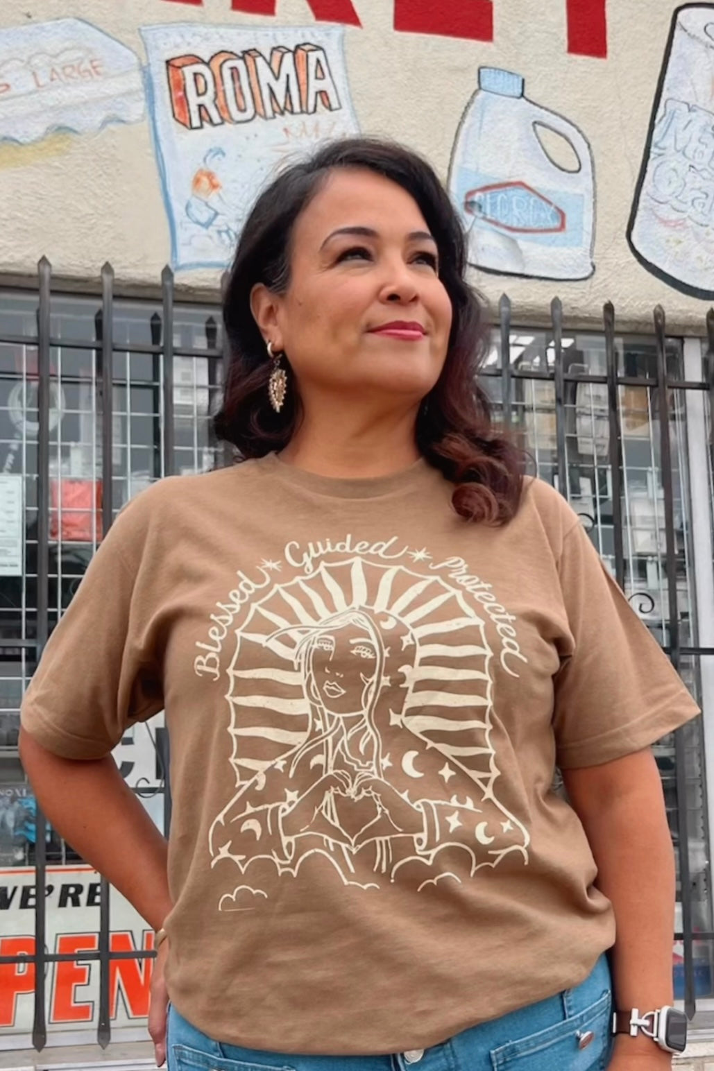 Unisex Cocoa Lupita Faith Tee