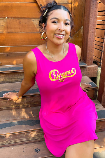 Hot Pink Chingona Swing Dress