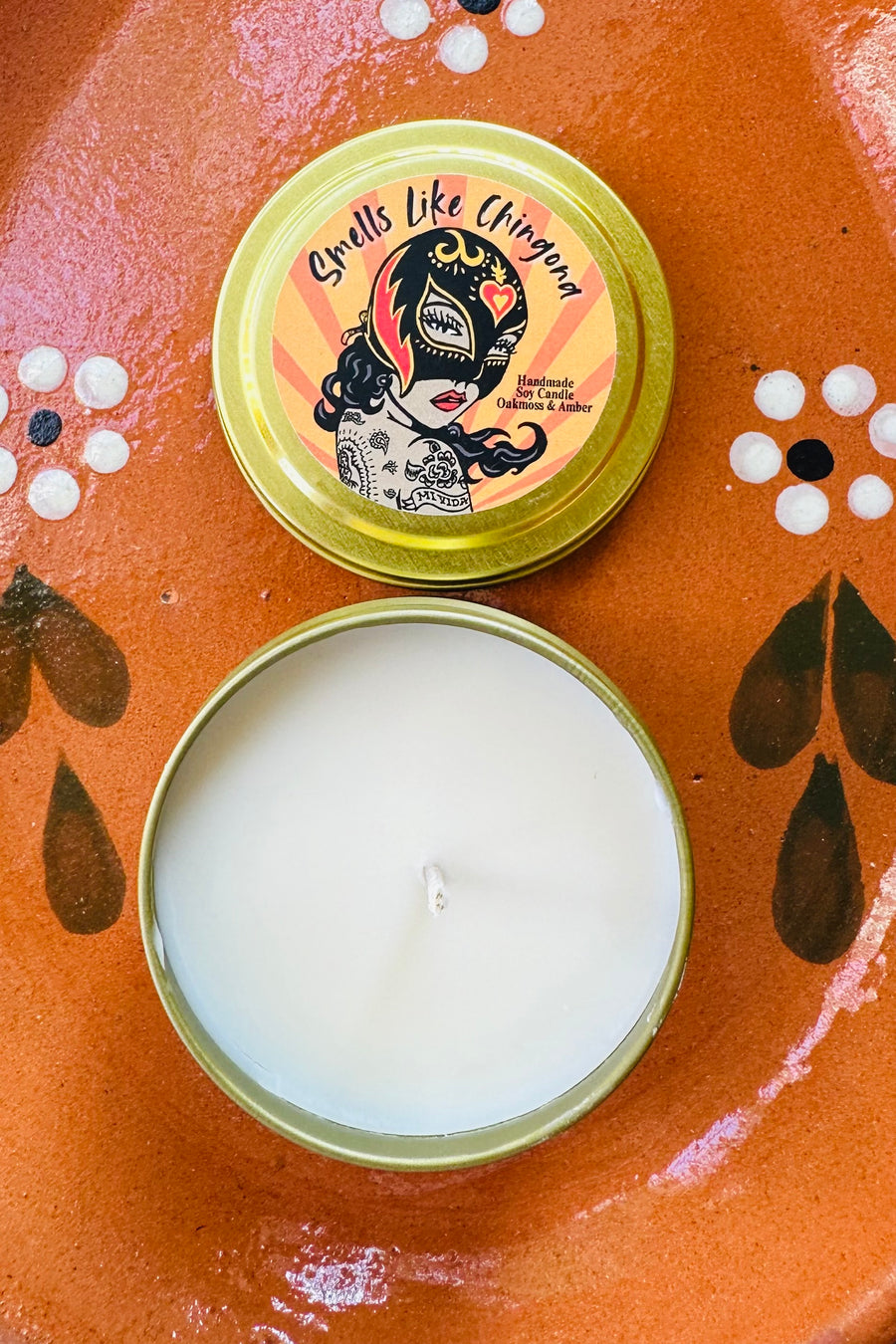 Smells Like Chingona Tin Candle