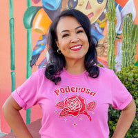Unisex Rosado Poderosa Tee