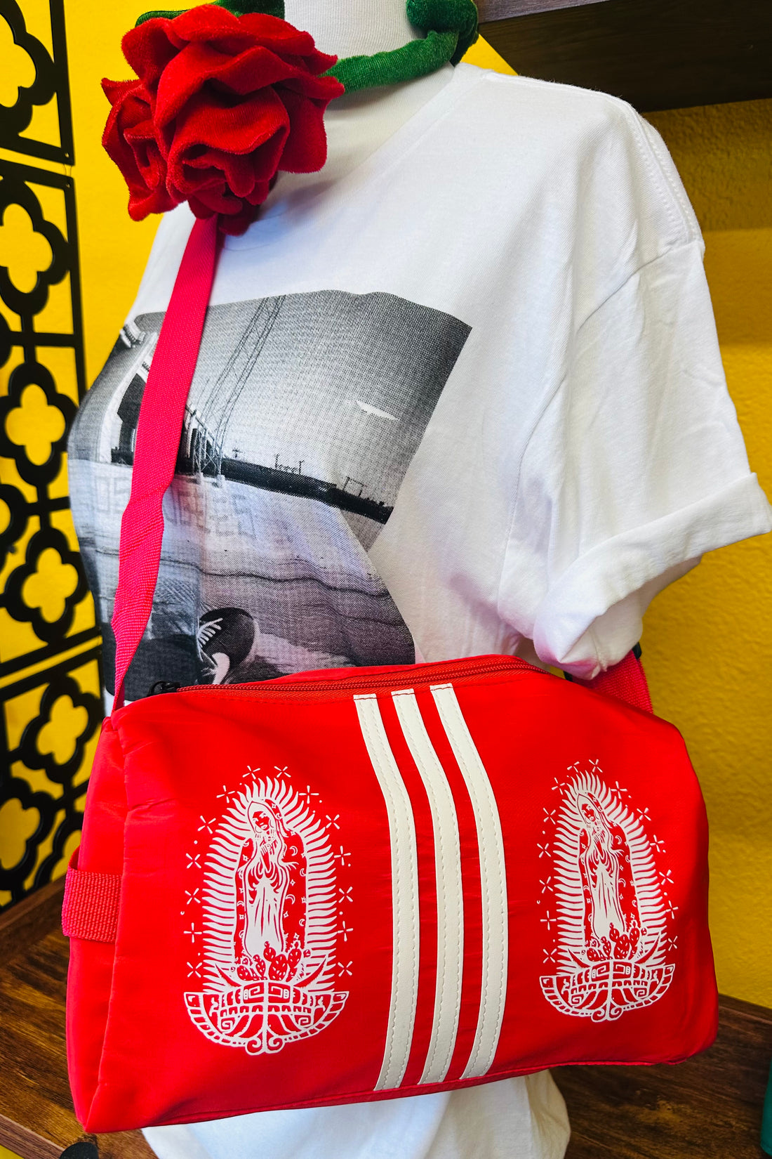 Sporty Lupita Nylon Midi Duffle
