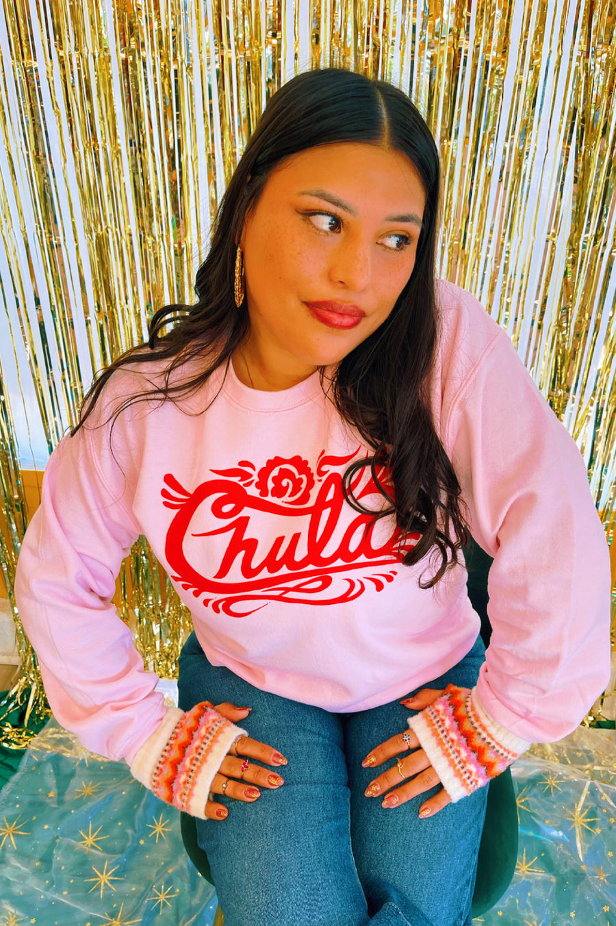 Unisex Pink Chula Sweatshirt