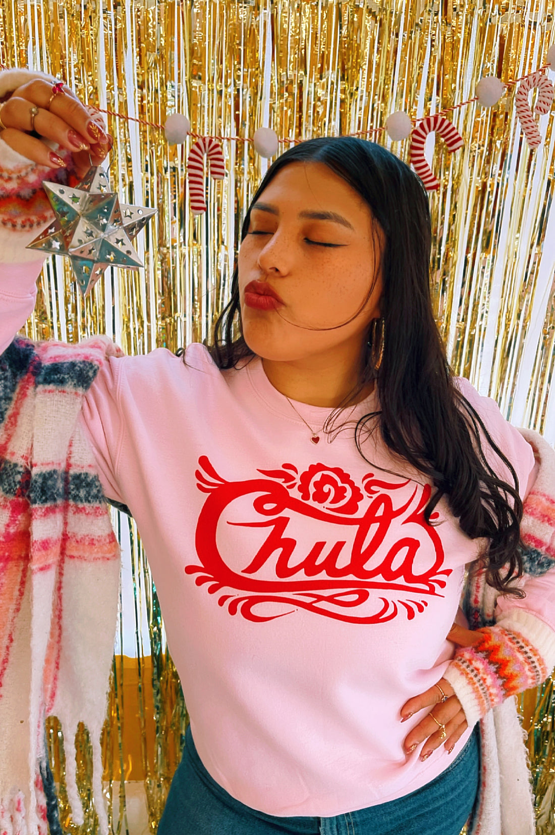 Unisex Pink Chula Sweatshirt