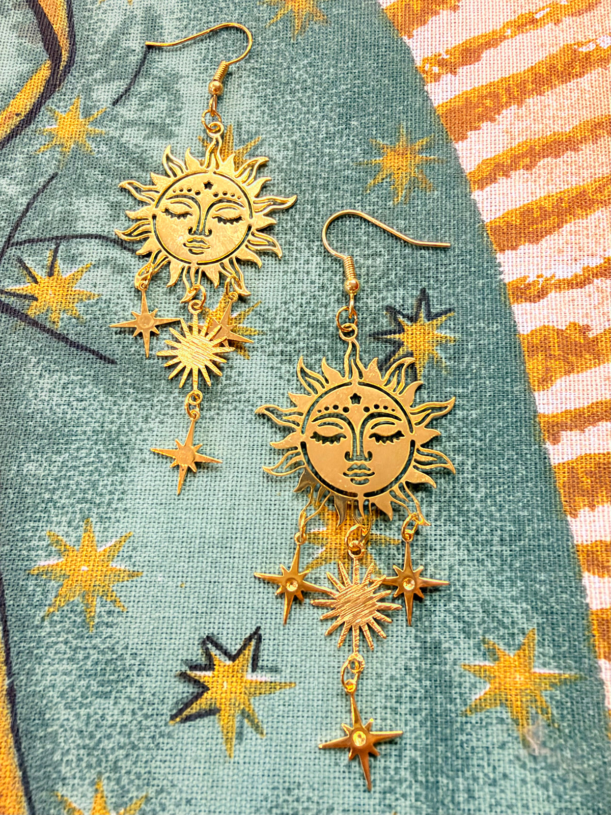 Sol Star Dangle Earrings