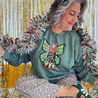 Unisex Hazy Verde Wings Sweatshirt