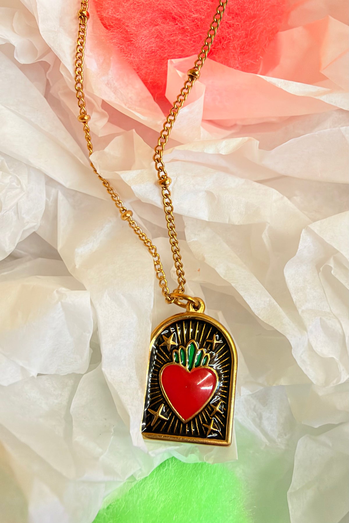 Amor Card Necklace