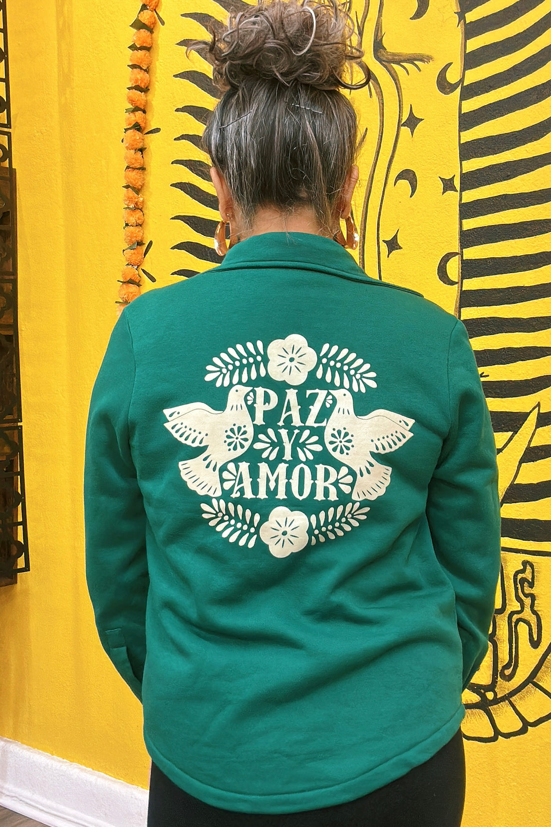 Paz y Amor Button Fleece Shacket