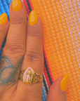 Virgencita Scroll Ring