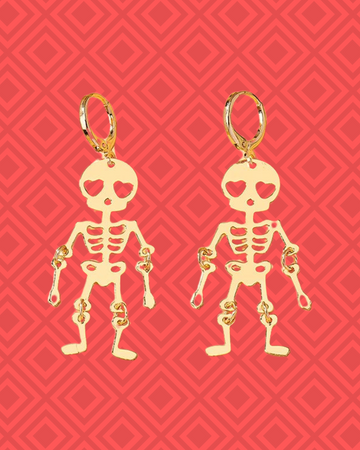 Calaca Dancing Dangle Earrings