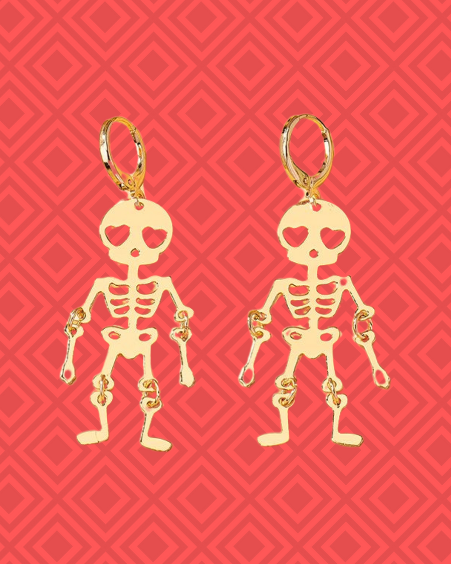 Calaca Dancing Dangle Earrings
